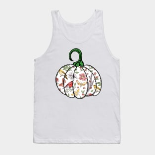 Nature Lovers Halloween Pumpkin Birds and Bees Tank Top